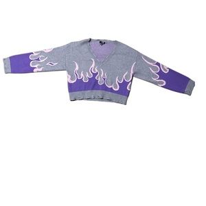 Grey cropped sweatshirt